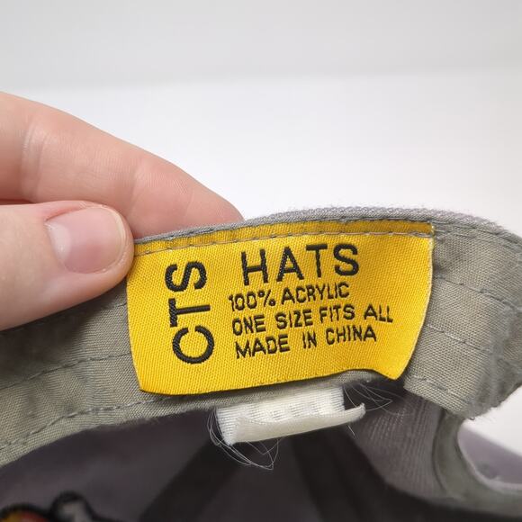 American Eagle Native Pride Baseball Cap Gray OS Adjustable Embroidered CTS - Picture 8 of 8